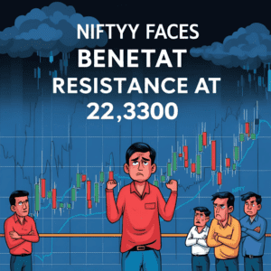 Nifty Faces Resistance at 22,300 Amid Bearish Market Sentiment